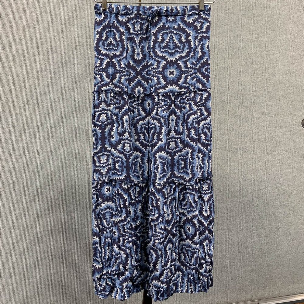 Sejour 2X Tiered Abstract Design Long Skirt